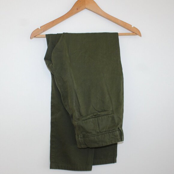 Acne Studios Forest Green Chino Trousers - Picture 2 of 5